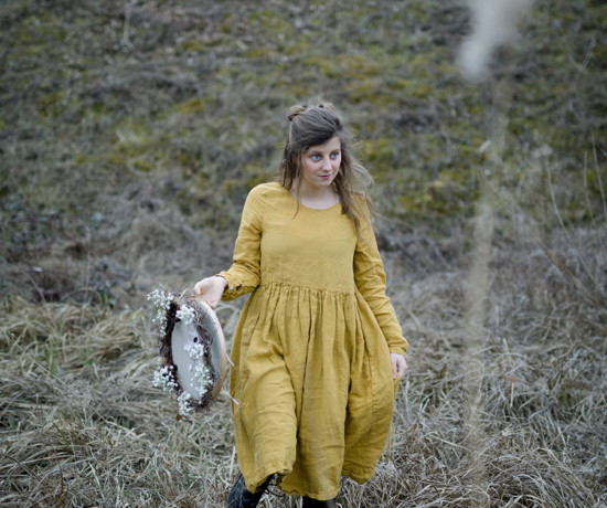 Schlüssellochguckerbild, Winterwald, acufactum, Daniela Drescher